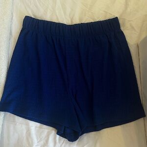 electric blue beach H&M shorts